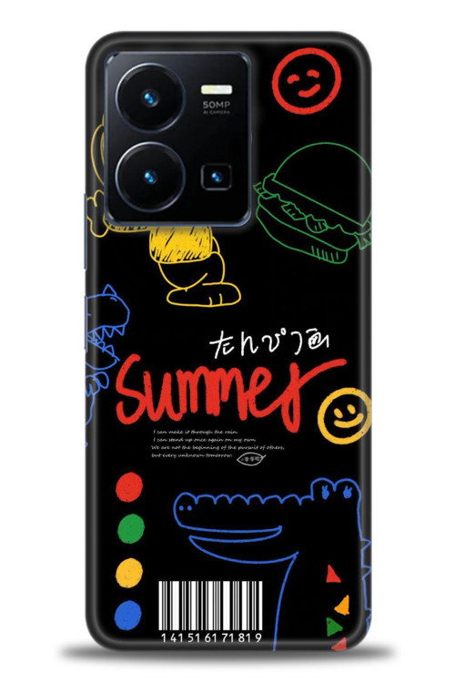 Vivo Y35 Kılıf HD Baskılı Kılıf - Summer