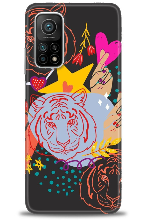 Xiaomi Mi 10T Kılıf HD Baskılı Kılıf - Kaplan