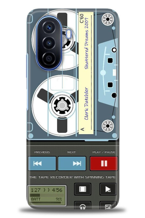 Tecno Spark 8C Kılıf HD Baskılı Kılıf - Nostaljik Kaset