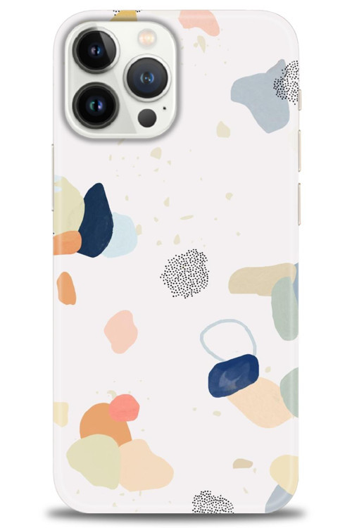 Tecno Spark 10 Kılıf HD Baskılı Kılıf - Benekler ve Renkler