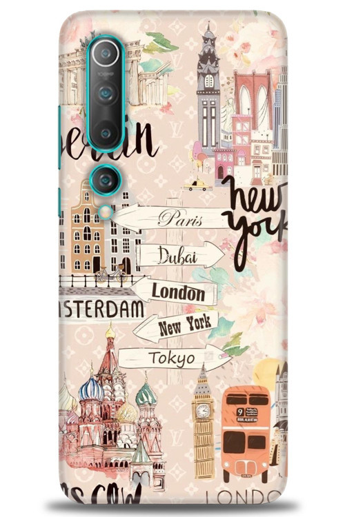 Xiaomi Mi 10 Kılıf HD Baskılı Kılıf - Berlin Set