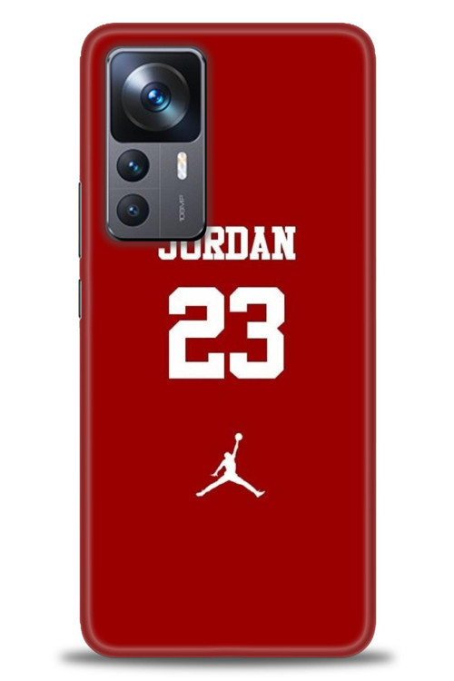 Xiaomi Mi 12T Kılıf HD Baskılı Kılıf - Jordan Kırmızı