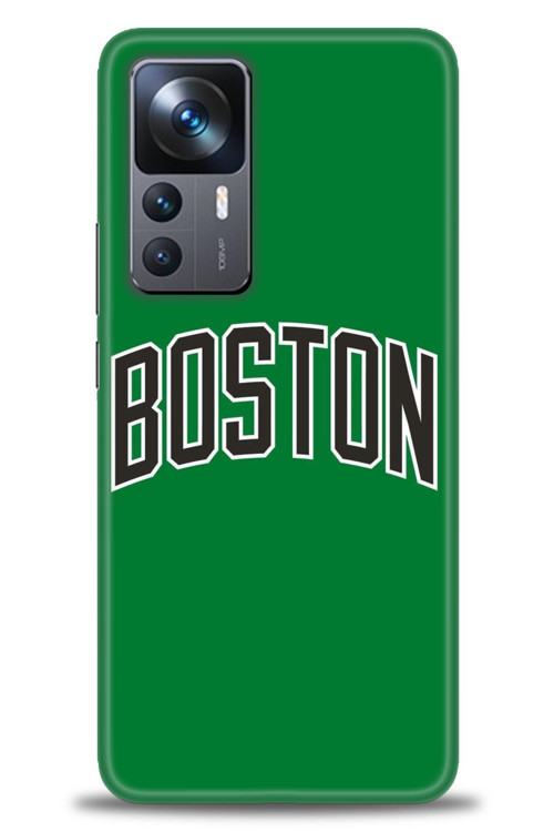 Xiaomi Mi 12T Kılıf HD Baskılı Kılıf - Boston Yeşil