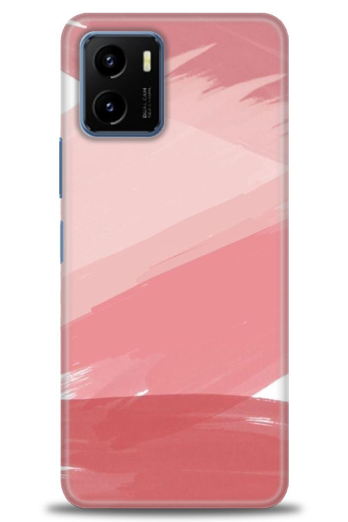 Vivo Y21S Kılıf HD Baskılı Kılıf - Pembe Palet