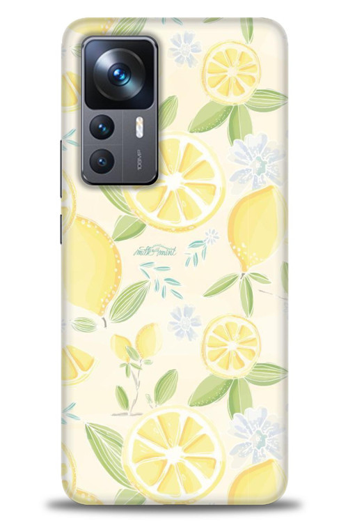 Xiaomi Mi 12T Pro Kılıf HD Baskılı Kılıf - Limon