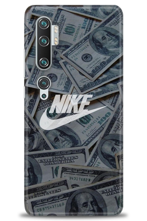 Xiaomi Mi Note 10 Kılıf HD Baskılı Kılıf - Nike Dolar