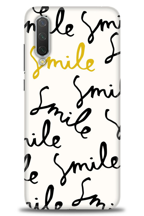 Xiaomi Mi 9 Lite Kılıf HD Baskılı Kılıf - S Smile