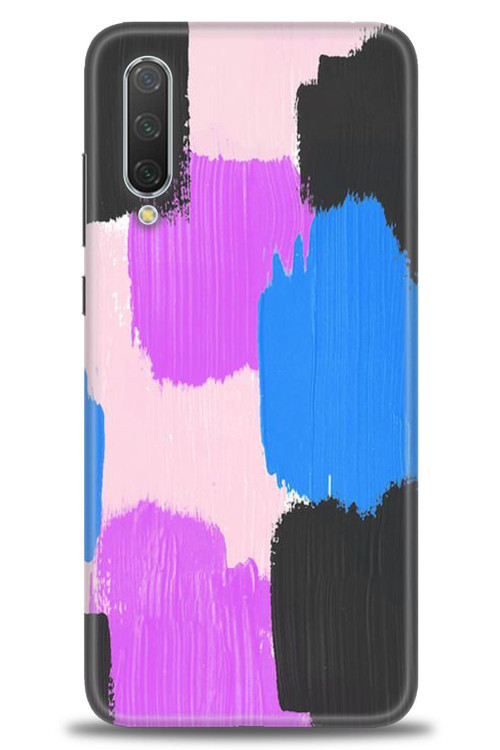Xiaomi Mi 9 Lite Kılıf HD Baskılı Kılıf - Mor Siyah