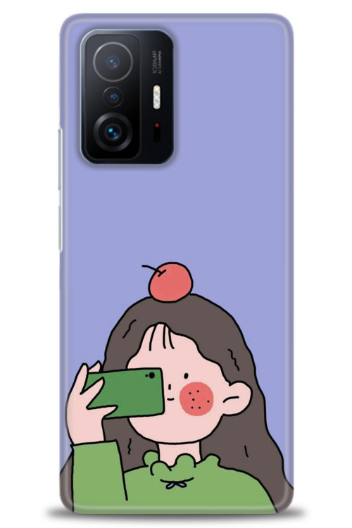 Xiaomi Mi 11T Kılıf HD Baskılı Kılıf - Yeşil Kız