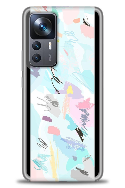 Xiaomi Mi 12T Kılıf HD Baskılı Kılıf - Blue and Purple