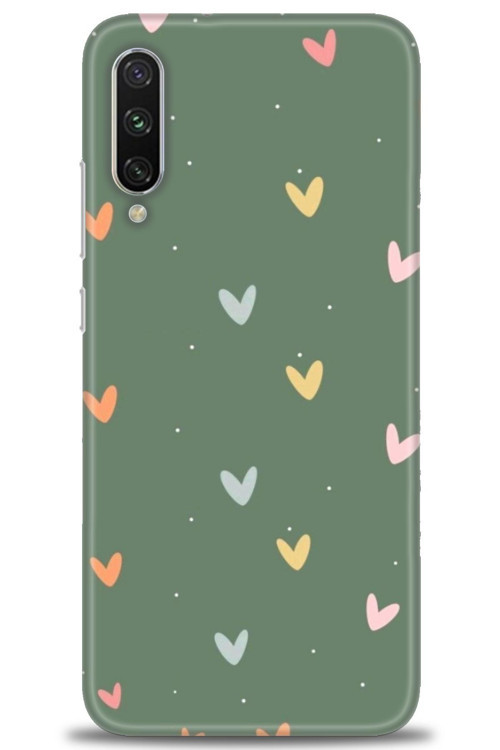 Xiaomi Mi A3 Kılıf HD Baskılı Kılıf - Soft Kalpler