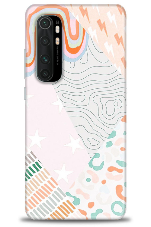 Xiaomi Mi Note 10 Lite Kılıf HD Baskılı Kılıf - Çok Renkli