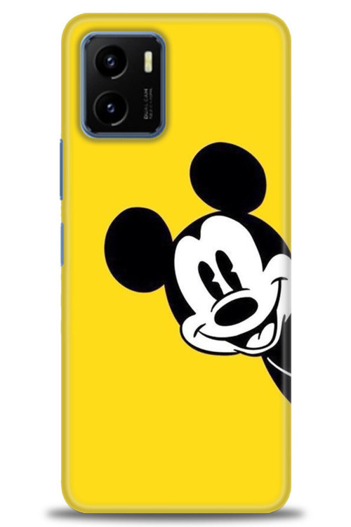 Vivo Y21 Kılıf HD Baskılı Kılıf - Sarı Mickey Mouse