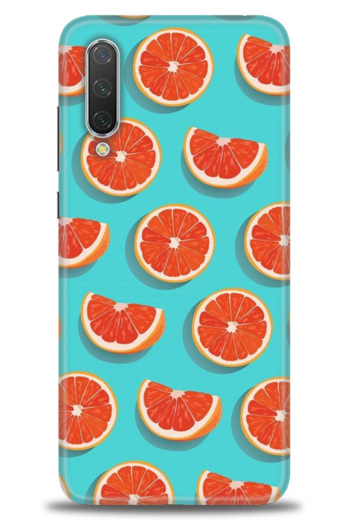 Xiaomi Mi 9 Lite Kılıf HD Baskılı Kılıf - Portakal Dilimleri