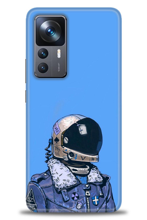 Xiaomi Mi 12T Pro Kılıf HD Baskılı Kılıf - Mavi Astronot