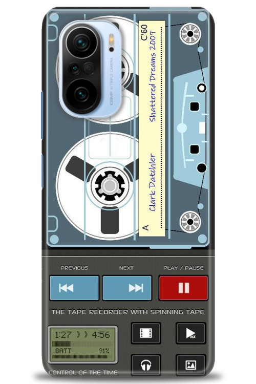Xiaomi Poco F3 Kılıf HD Baskılı Kılıf - Nostaljik Kaset