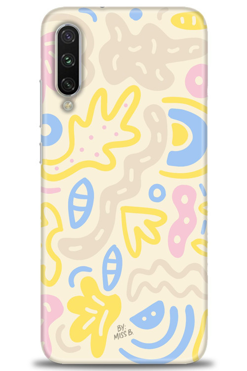 Xiaomi Mi A3 Kılıf HD Baskılı Kılıf - Krem Tonları
