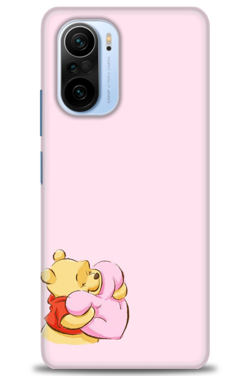 Xiaomi Mi 11i Kılıf HD Baskılı Kılıf - Winnie the Pooh Kalpli