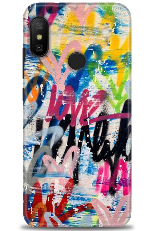 Xiaomi Mi A2 Lite Kılıf HD Baskılı Kılıf - Lovee
