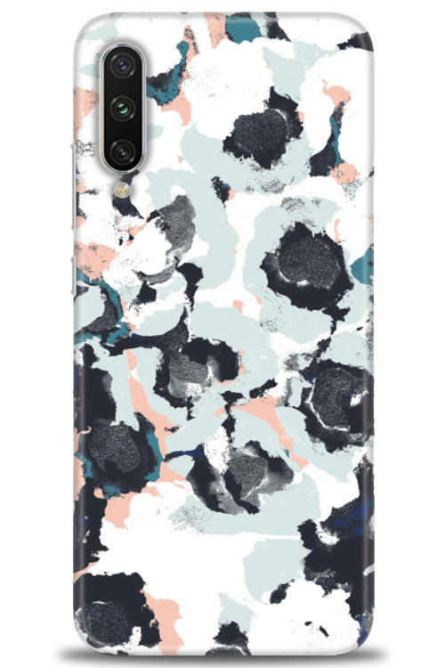 Xiaomi Mi A3 Kılıf HD Baskılı Kılıf - Sanatsal Siyah