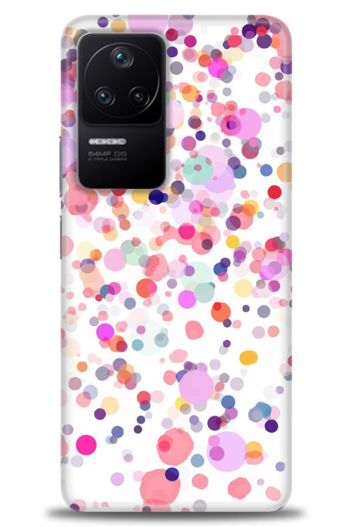 Xiaomi Poco F4 Kılıf HD Baskılı Kılıf - Renkli Benekler