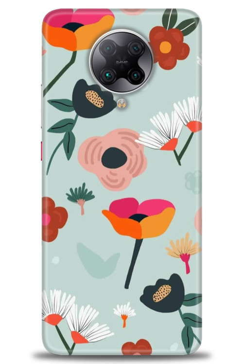 Xiaomi Poco F2 Pro Kılıf HD Baskılı Kılıf - Çiçekli Dallar