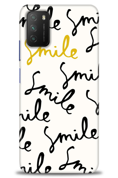 Xiaomi Poco M3 Kılıf HD Baskılı Kılıf - S Smile