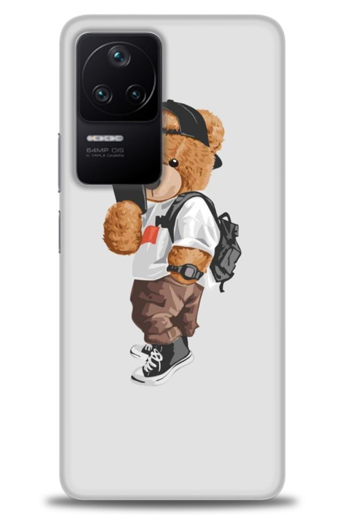 Xiaomi Poco F4 Kılıf HD Baskılı Kılıf - Teddy Bear Cool