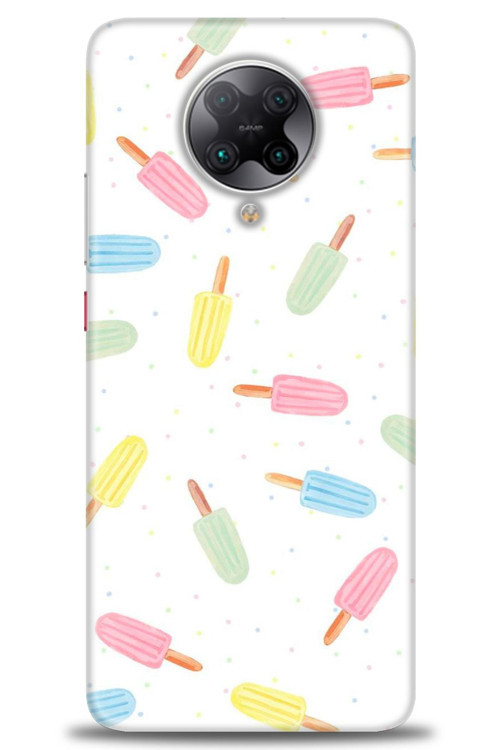 Xiaomi Poco F2 Pro Kılıf HD Baskılı Kılıf - Renkli Dondurmalar