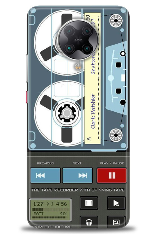 Xiaomi Poco F2 Pro Kılıf HD Baskılı Kılıf - Nostaljik Kaset