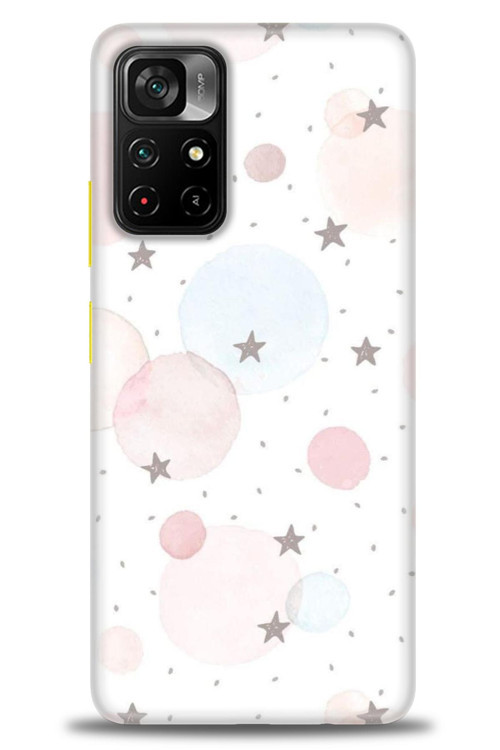 Xiaomi Poco M4 Pro 5G Kılıf HD Baskılı Kılıf - Yıldız Puantiye