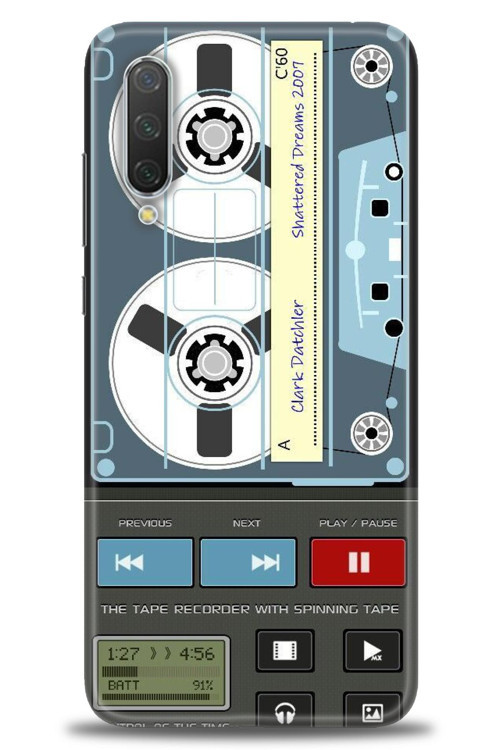 Xiaomi Mi 9 SE Kılıf HD Baskılı Kılıf - Nostaljik Kaset