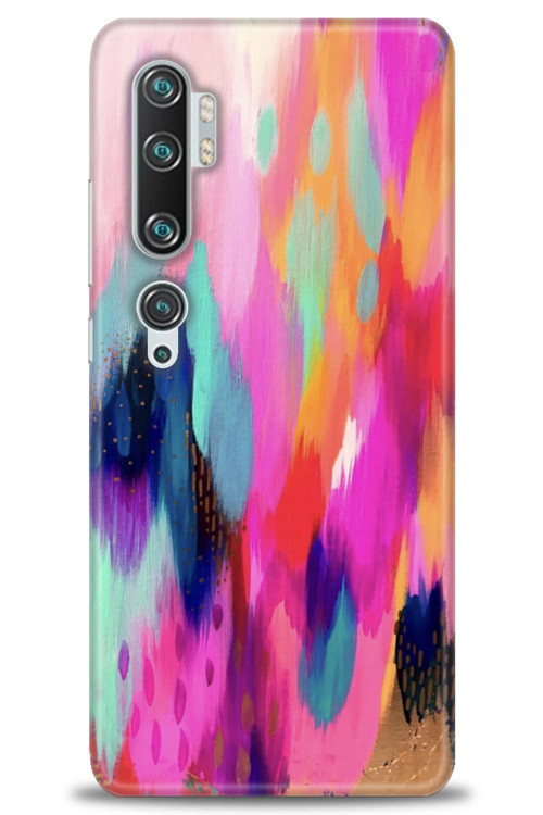 Xiaomi Mi Note 10 Kılıf HD Baskılı Kılıf - Yaldızlı Renkler