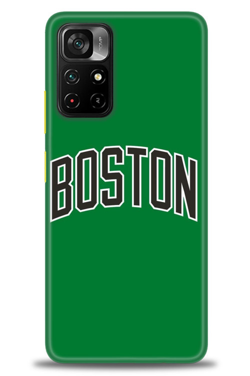 Xiaomi Poco M4 Pro 5G Kılıf HD Baskılı Kılıf - Boston Yeşil