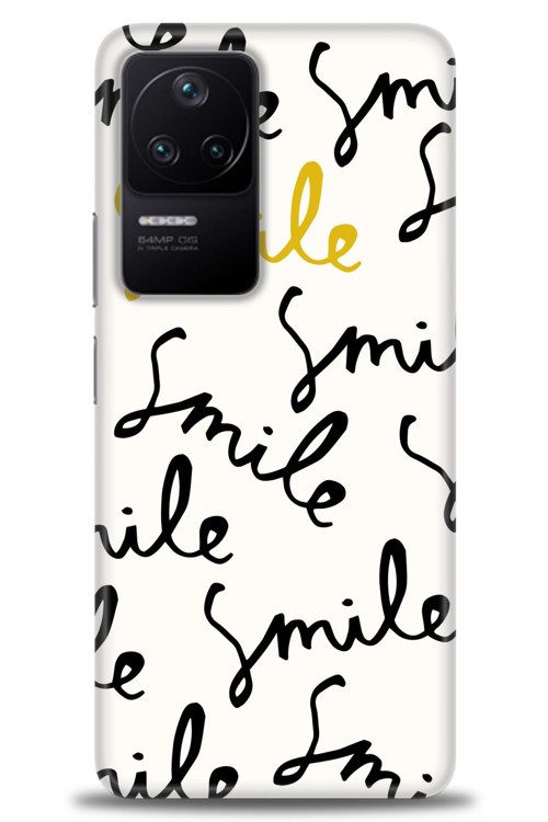 Xiaomi Poco F4 Kılıf HD Baskılı Kılıf - S Smile