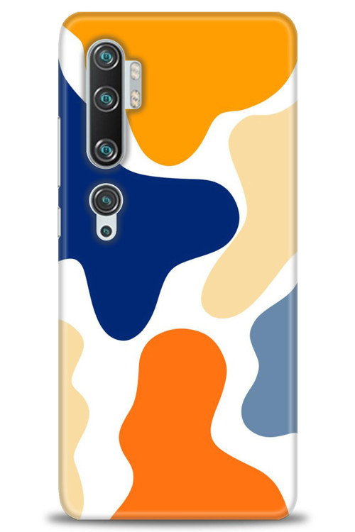 Xiaomi Mi Note 10 Kılıf HD Baskılı Kılıf - Turuncu Lekeler