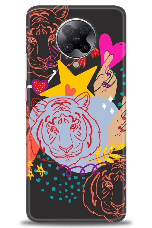 Xiaomi Poco F2 Pro Kılıf HD Baskılı Kılıf - Kaplan