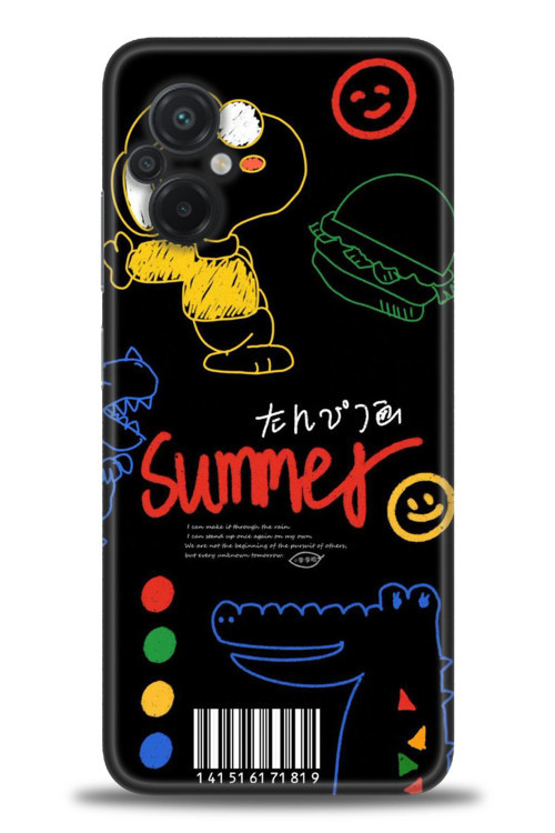 Xiaomi Poco M5 Kılıf HD Baskılı Kılıf - Summer