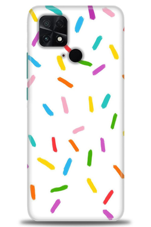 Xiaomi Poco C40 Kılıf HD Baskılı Kılıf - Renkli Konfeti