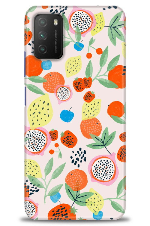 Xiaomi Poco M3 Kılıf HD Baskılı Kılıf - Ejder Meyvesi