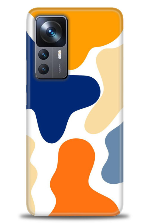 Xiaomi Mi 12T Kılıf HD Baskılı Kılıf - Turuncu Lekeler