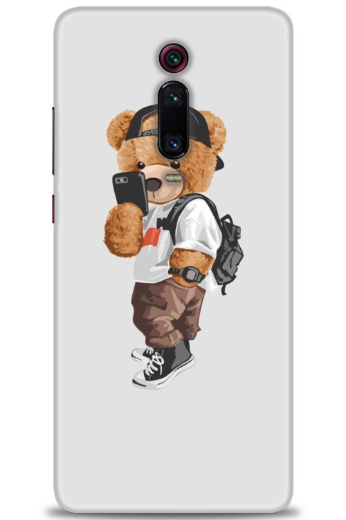 Xiaomi Mi 9T Kılıf HD Baskılı Kılıf - Teddy Bear Cool