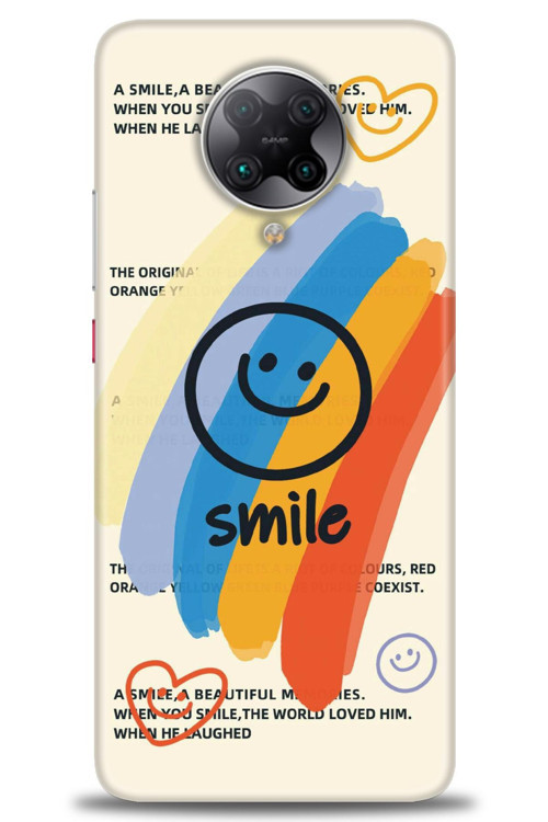 Xiaomi Poco F2 Pro Kılıf HD Baskılı Kılıf - Smile