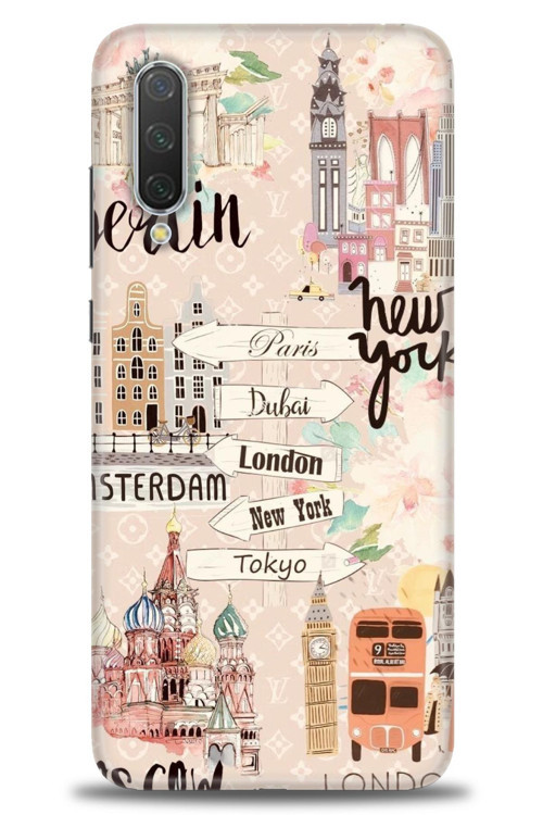 Xiaomi Mi 9 Lite Kılıf HD Baskılı Kılıf - Berlin Set