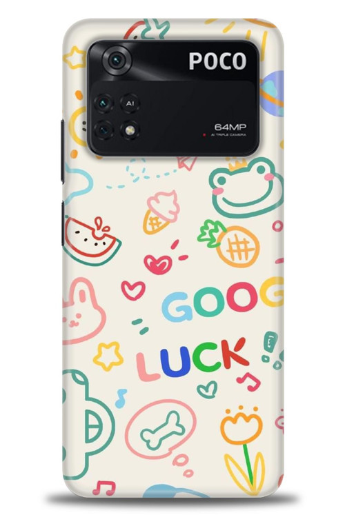 Xiaomi Poco M4 Pro 4G Kılıf HD Baskılı Kılıf - Goog Luck