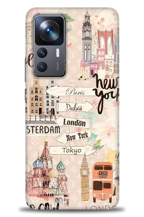 Xiaomi Mi 12T Pro Kılıf HD Baskılı Kılıf - Berlin Set