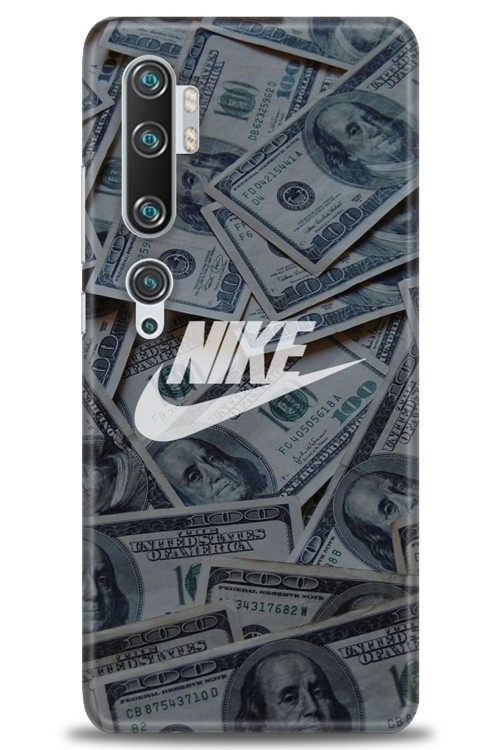 Xiaomi Mi Note 10 Pro Kılıf HD Baskılı Kılıf - Nike Dolar