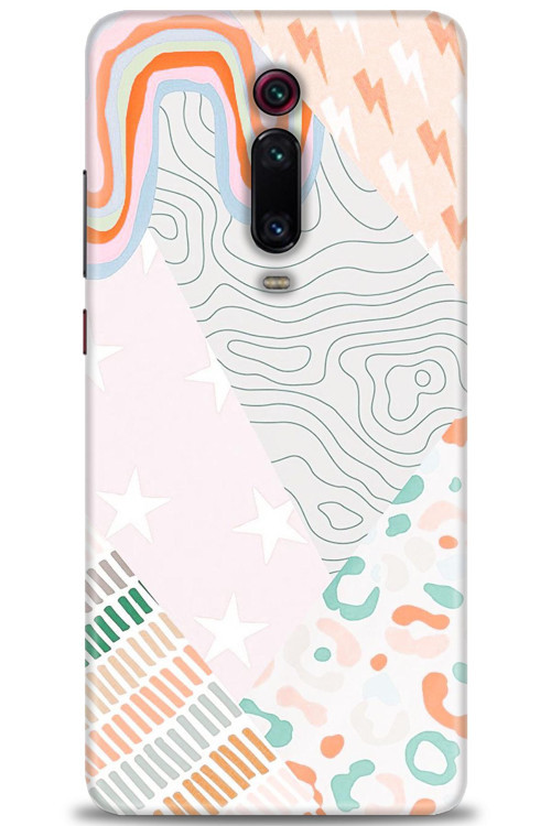Xiaomi Mi 9T Kılıf HD Baskılı Kılıf - Çok Renkli