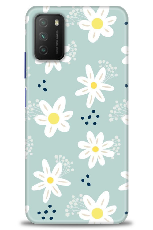 Xiaomi Poco M3 Kılıf HD Baskılı Kılıf - Papatyalar