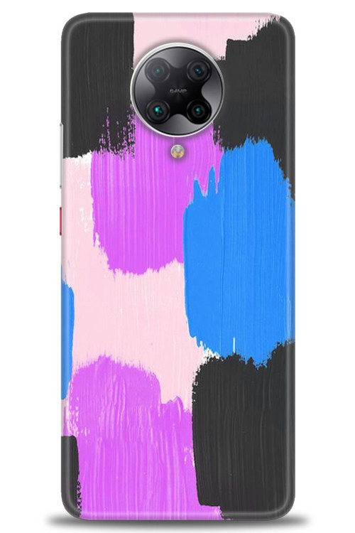Xiaomi Poco F2 Pro Kılıf HD Baskılı Kılıf - Mor Siyah